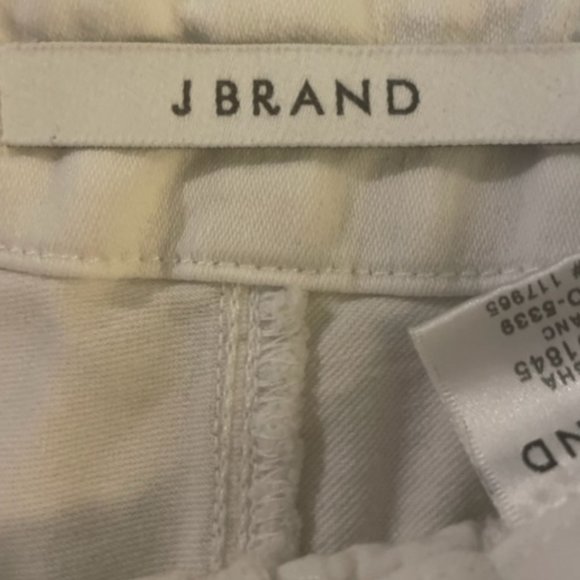 J Brand Natasha Sky High skinny jeans in white stretch denim - Picture 12 of 14